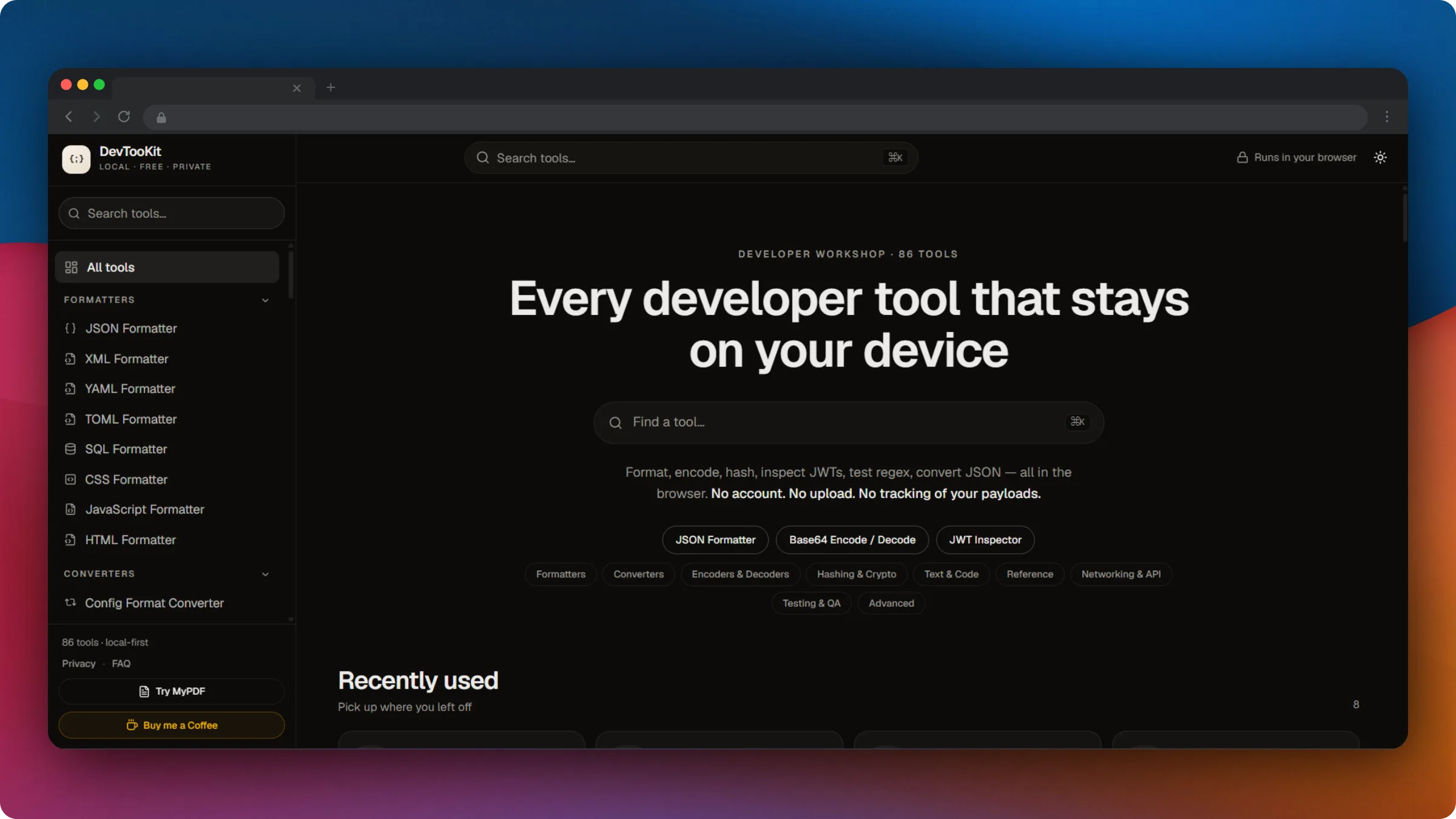 DevTooKit preview